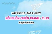 Soạn bài Nỗi buồn Chiến Tranh trang 19 Ngữ văn 12 Kết nối tri thức